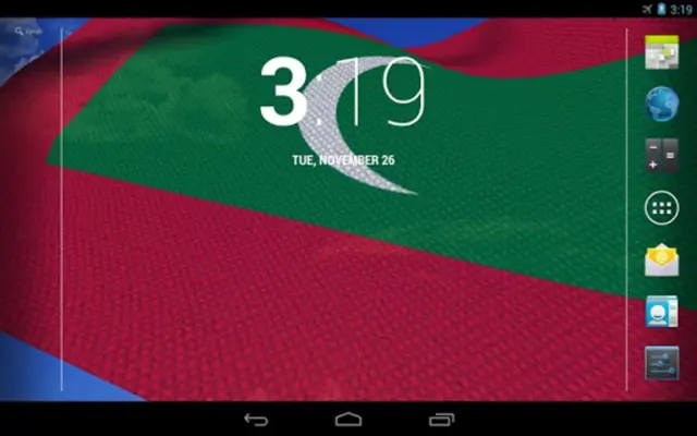 Maldives Flag Live Wallpaper android App screenshot 0