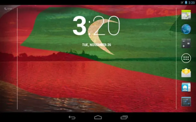 Maldives Flag Live Wallpaper android App screenshot 1