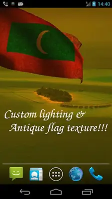 Maldives Flag Live Wallpaper android App screenshot 4